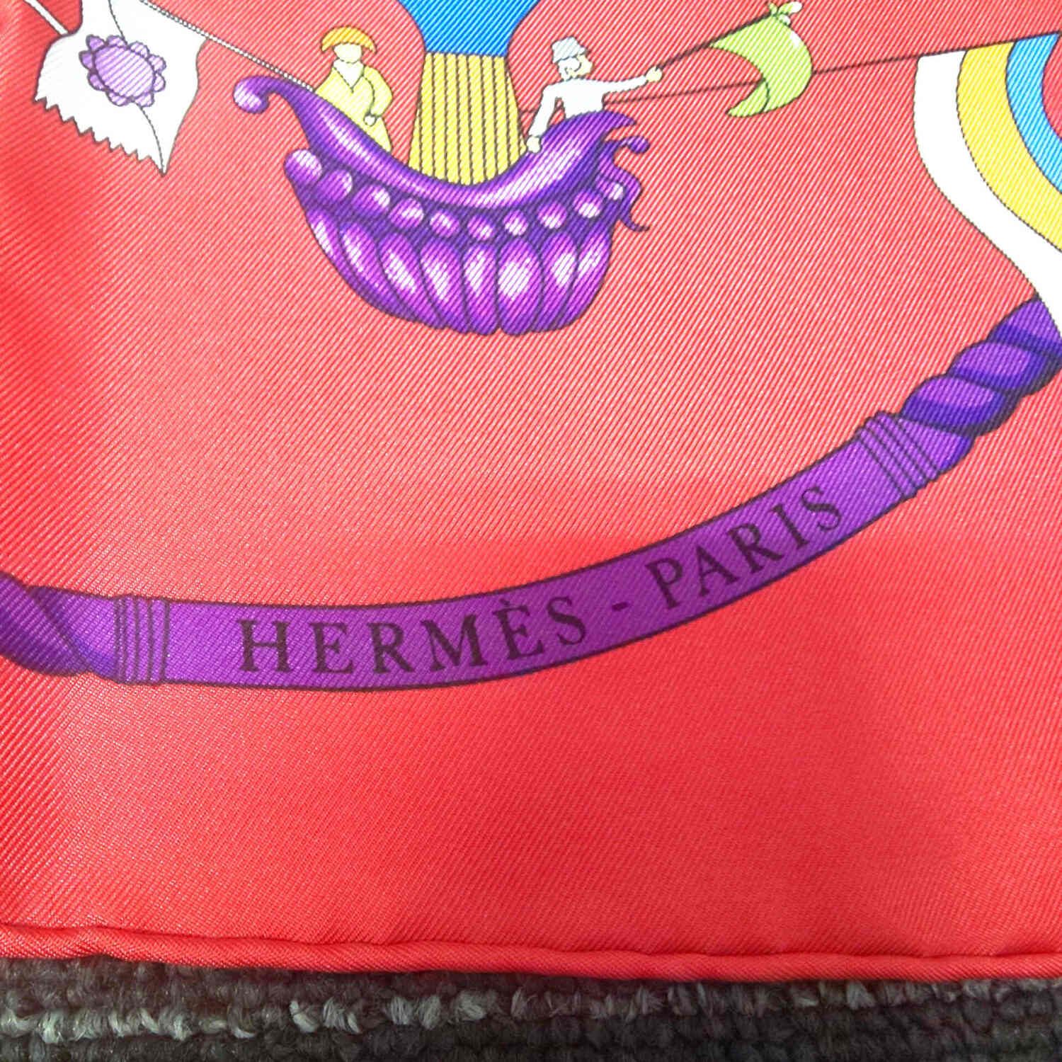 HERMES エルメス カレ90 LES FOLIES DU CIEL バイセル公式】エルメス カレ 90 LES FOLIES DU CIEL 大空の狂気
