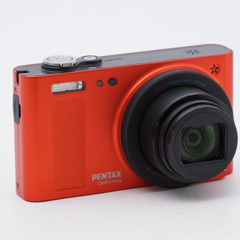 PENTAX Optio RZ OPTIO RZ18 デジタルカメラ オレンジ 美品 PENTAX Optio RZ OPTIO RZ18 デジタルカメラ オレンジ 美品