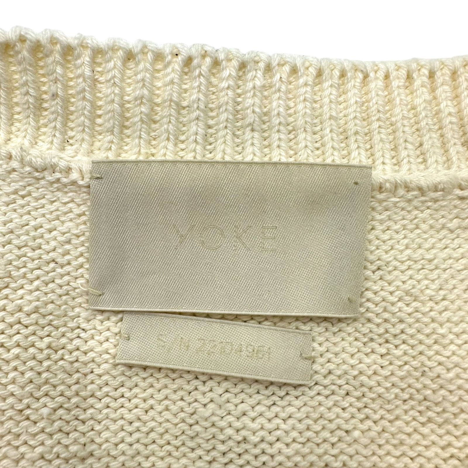 YOKE(ヨーク) 22SS Printed Cotton Crewneck Vest プリント コットン 