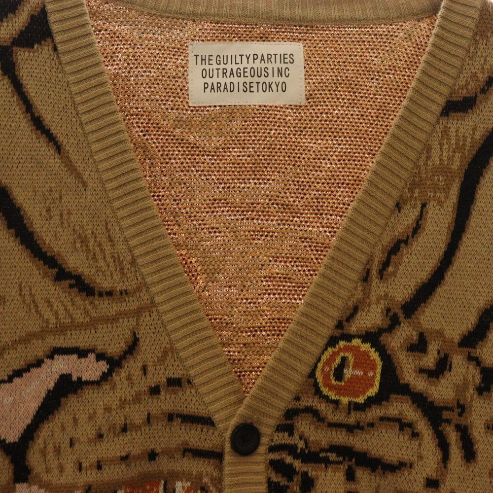 22ss ワコマリア ティムリーハイ ニットジャガードカーディガン WACKO MARIA (ワコマリア) 22SS × TIM LEHI JACQUARD CARDIGAN
