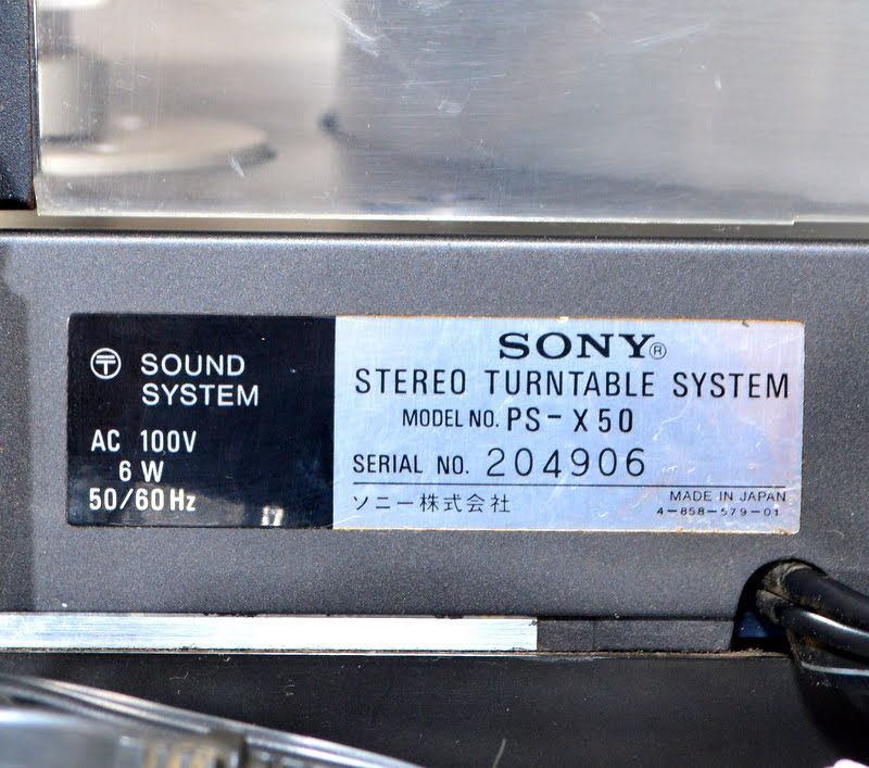  動作 SONY ソニー PS X 50 レコードプレーヤー フルオート ダイレクトドライブ レコードプレーヤー本体 レコードプレーヤー