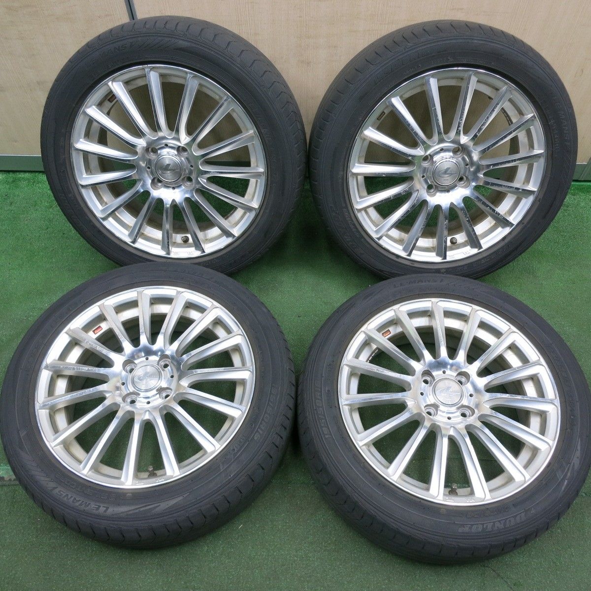 *送料無料* 4本価格LEONIS FW 195/50R16 ダンロップ LE MANS V レオニス ルマン5 16インチ PCD100/4H4053007HAノ