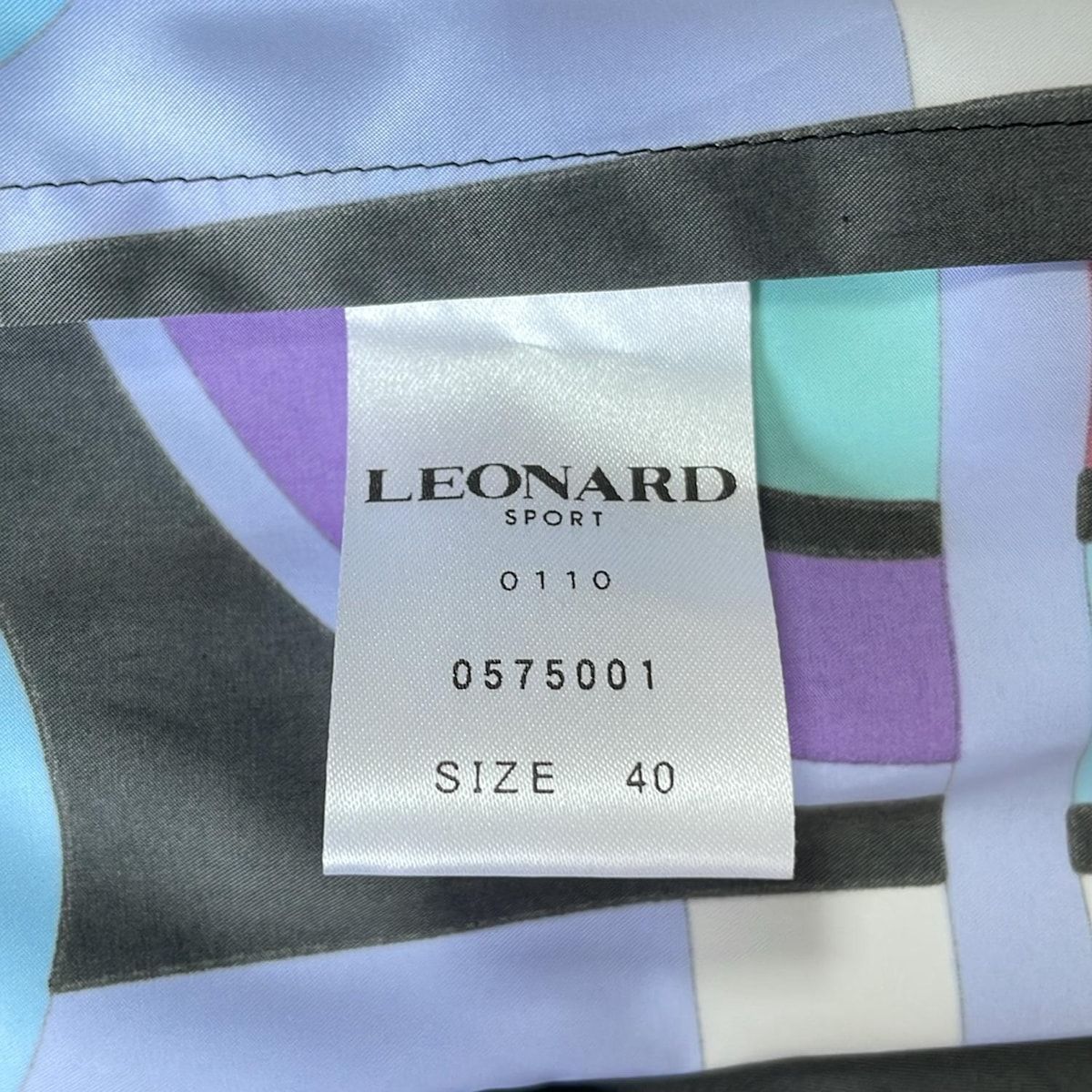 LEONARD SPORT レオナール　スポーツ　ロゴ　ジャケット　40 LEONARD SPORT レオナール スポーツ ロゴ ジャケット 40