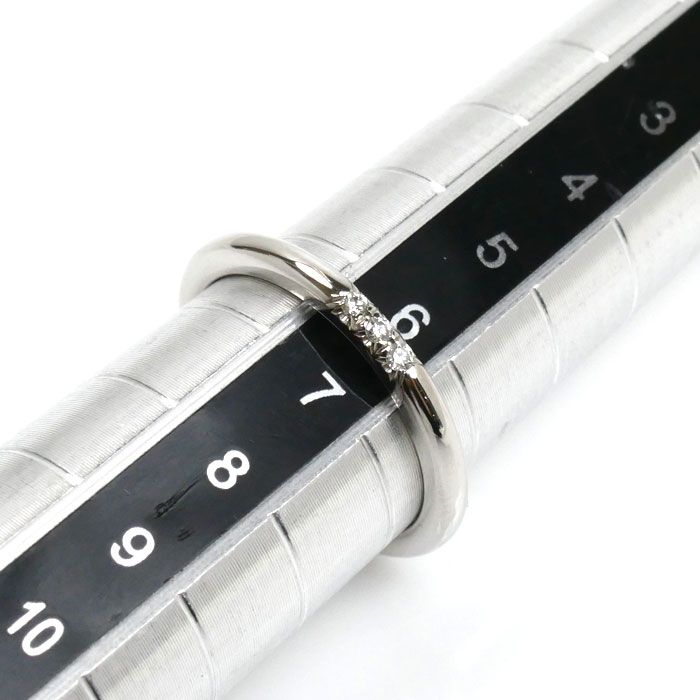 TIFFANY&Co. ティファニー Pt950プラチナ クラシックバンド 3P ダイヤ  