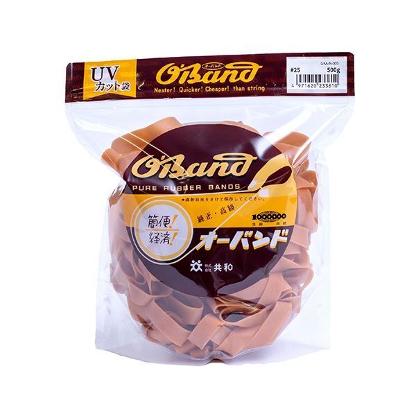 まとめ 共和 オーバンド 25 内径63.5mm 500g入 透明袋 GKA-N-005 1袋 ×3セット