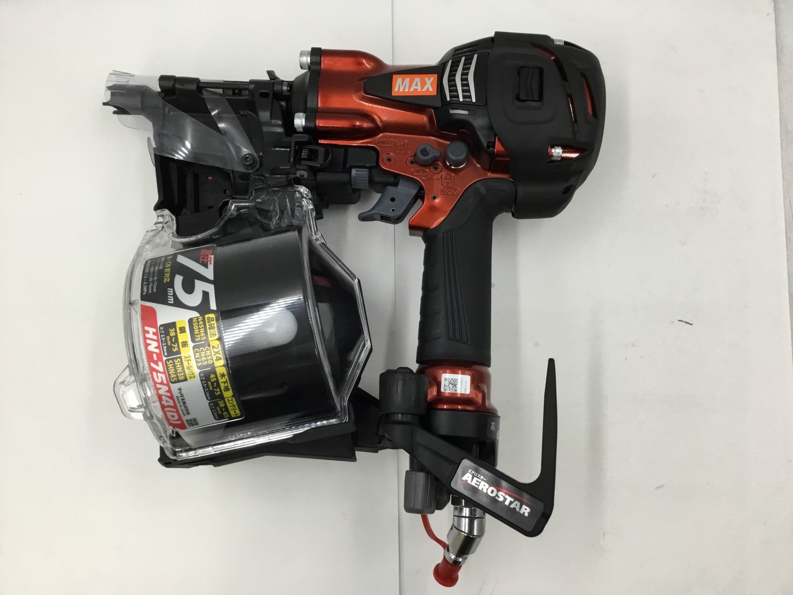 MAX マックス 高圧コイルネイラ マイスターレッド HN-75N4 D -R ITXWYU1UO71Q エコツール岡崎岩津店 M02