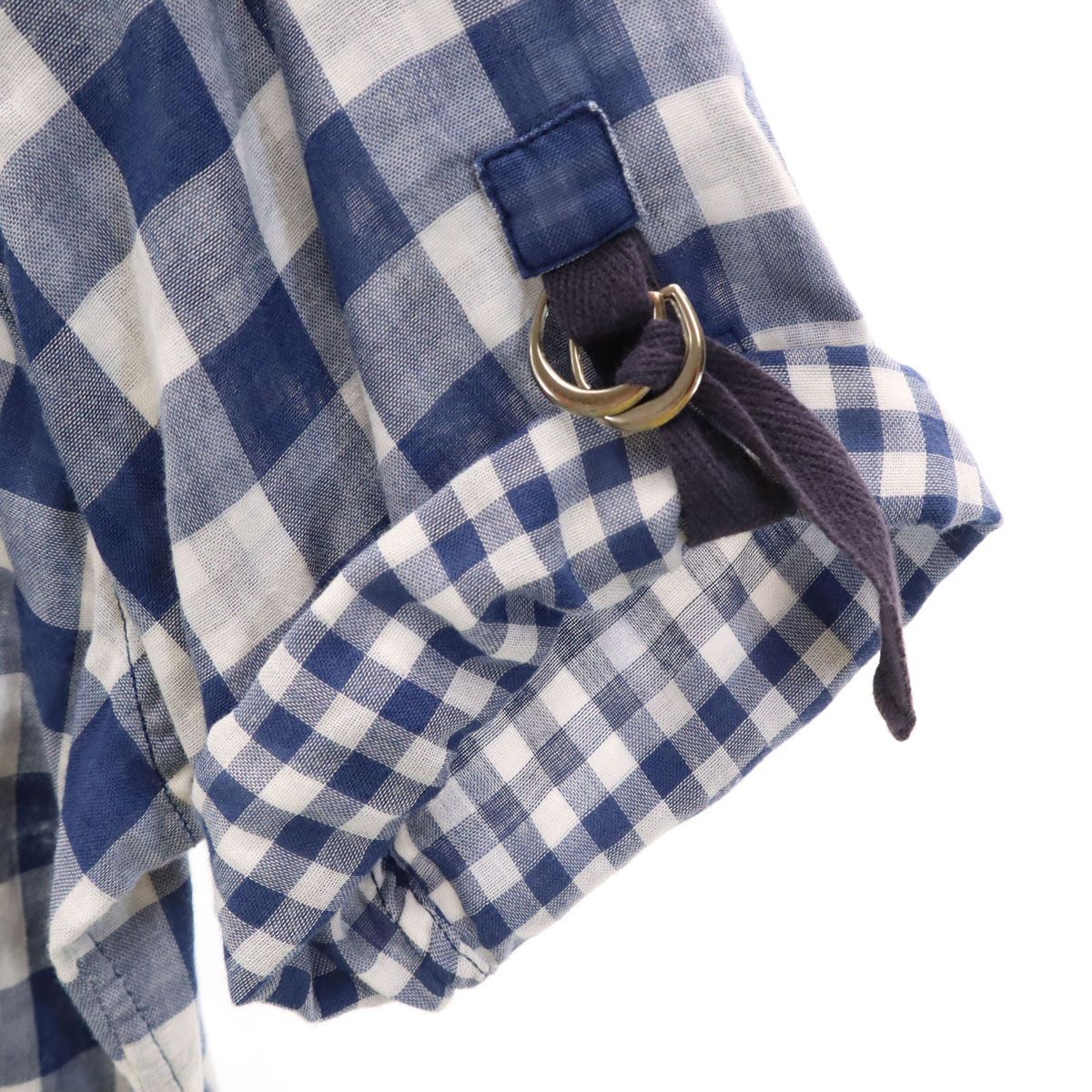 【chappy】バーバリーブラックレーベル　半袖シャツ　チェック　ネイビー BURBERRY BLACK LABEL バーバリーブラックレーベル チェック柄