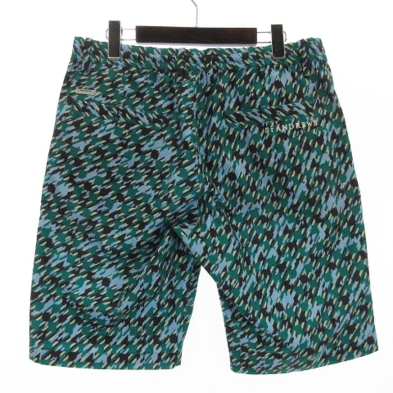 セントアンドリュース ST ANDREWS ショート パンツ ハーフ ロゴ刺繡 総