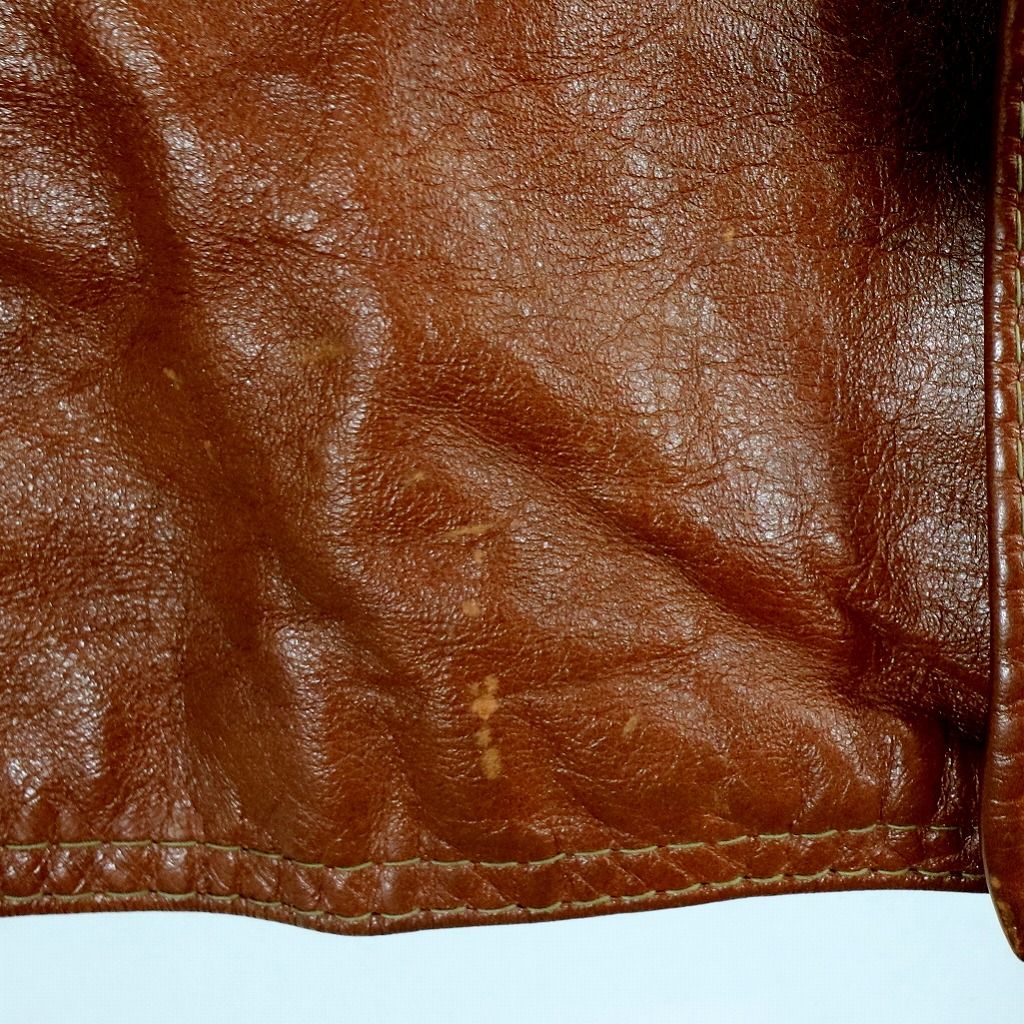 70年代 Reed Sportswear テーラード レザージャケット クルミボタン