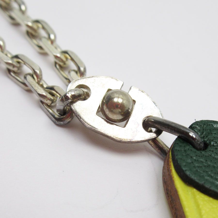 エルメス フルーツポルトクレ レモン チャーム イエロー レザー