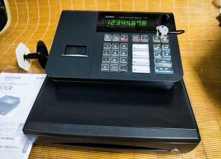 CASIOレジスター17CR CASIO 電子レジスター 17CR ロールペーパー付