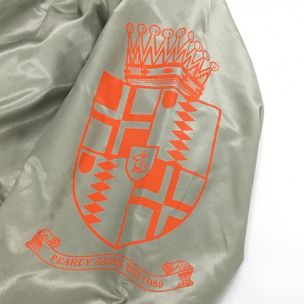 パーリーゲイツ スニード ベージュ系×オレンジ 裏地付き ロゴプリント