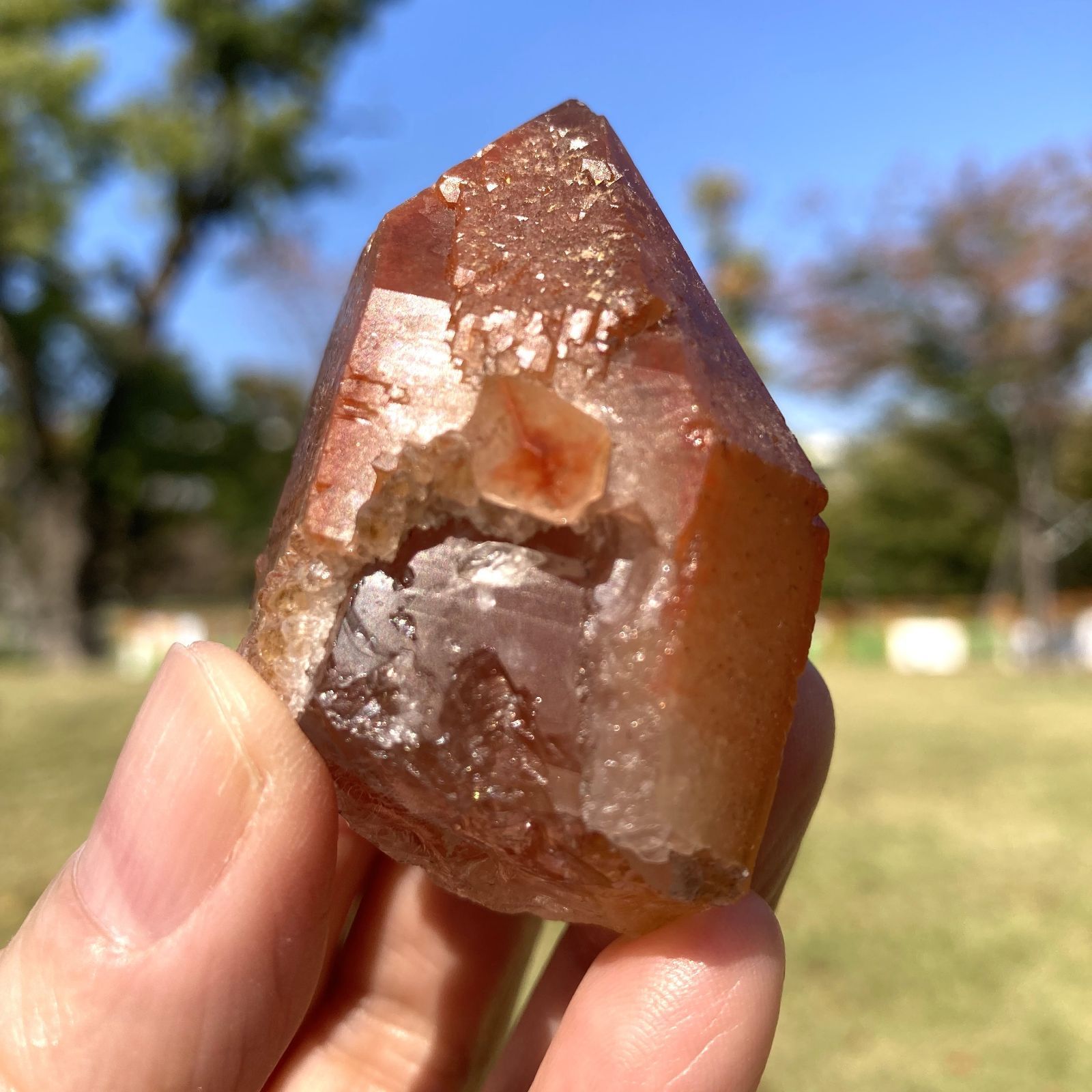 レッドレムリアンクォーツ　ブラジル産 レムリアン レーザークォーツ ブラジル ディアマンティーナ産