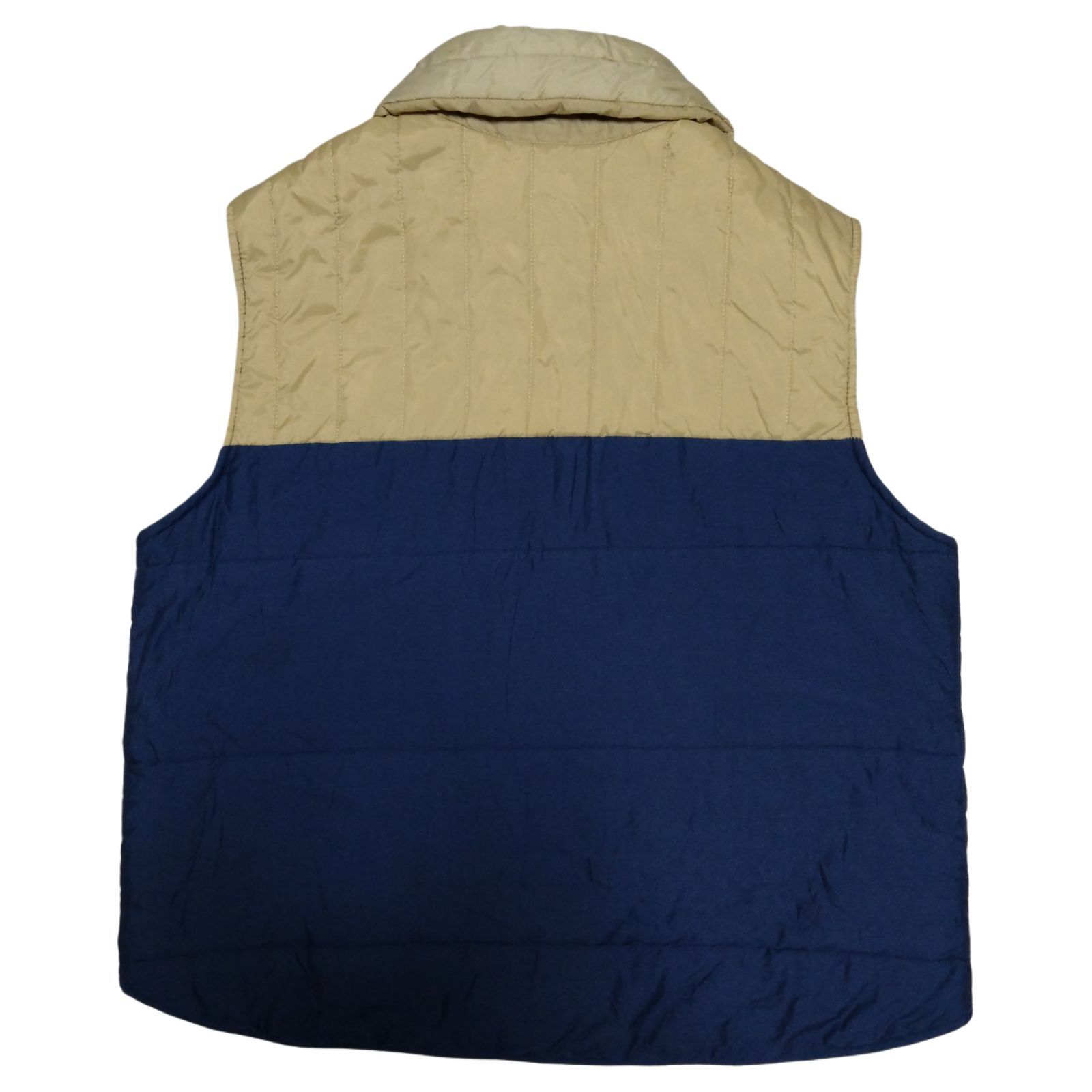 70s Wrangler ヴィンテージ ラングラー 中綿入りダウンベスト XXL ネイビー 古着