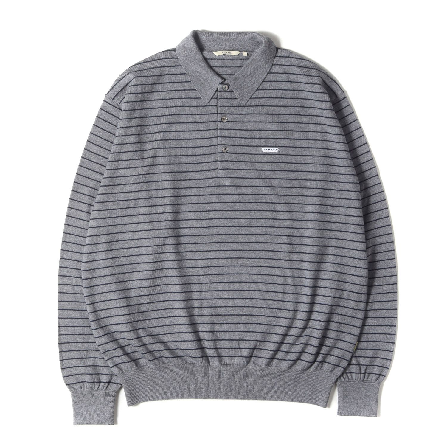 完売しました‼︎ 新品】FARAH ファーラー ポロシャツ グレー サイズ:L | 24AW ボーダー