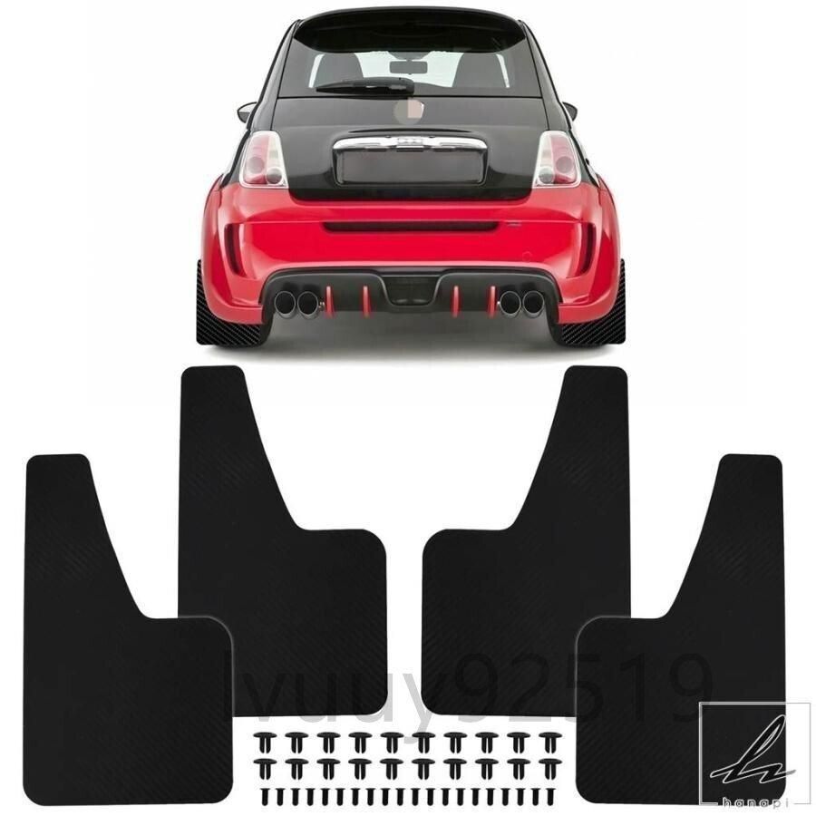 FIAT500 595 695アングリー アイブロー マットブラックABSプラ FIAT500 595 695アングリー アイブロー マットブラックABSプラ