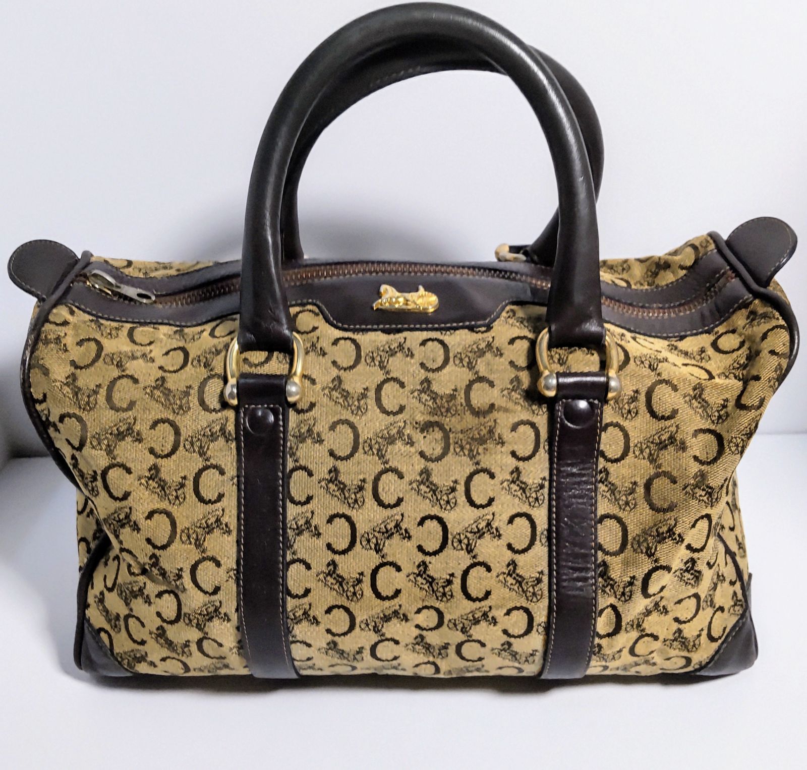 USED中古品】CELINE セリーヌ ヴィンテージ Cマカダム Cサルキー