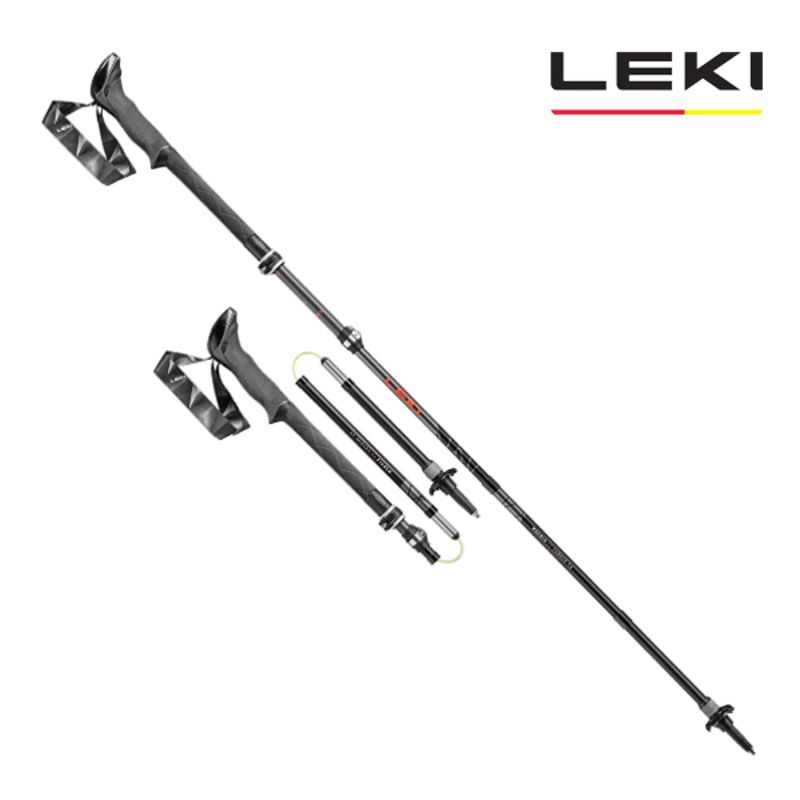 LEKI レキ 25春夏 MAKALU FX CARBON AS マカルー FX カーボン AS 100 グレー 110～130cm