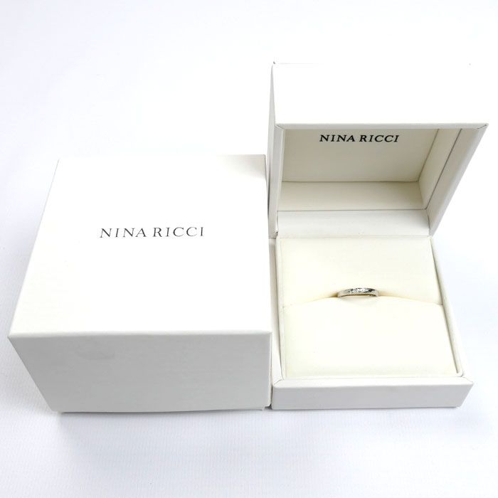 NINA RICCI ニナリッチ Pt900プラチナ リング・指輪 ダイヤモンド 6.5