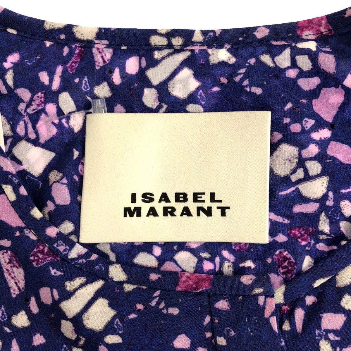 ISABEL MARANT イザベルマラン 23SS BRUNILLE 総柄シルクブラウス シャツ HT0139FA-A1J02I ピンク 36 ITZG83RZ2BJ4 ISABEL MARANT イザベルマラン 23SS BRUNILLE 総柄シルク