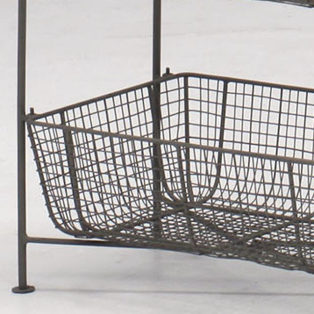 メッシュ3段ワイヤーバスケット