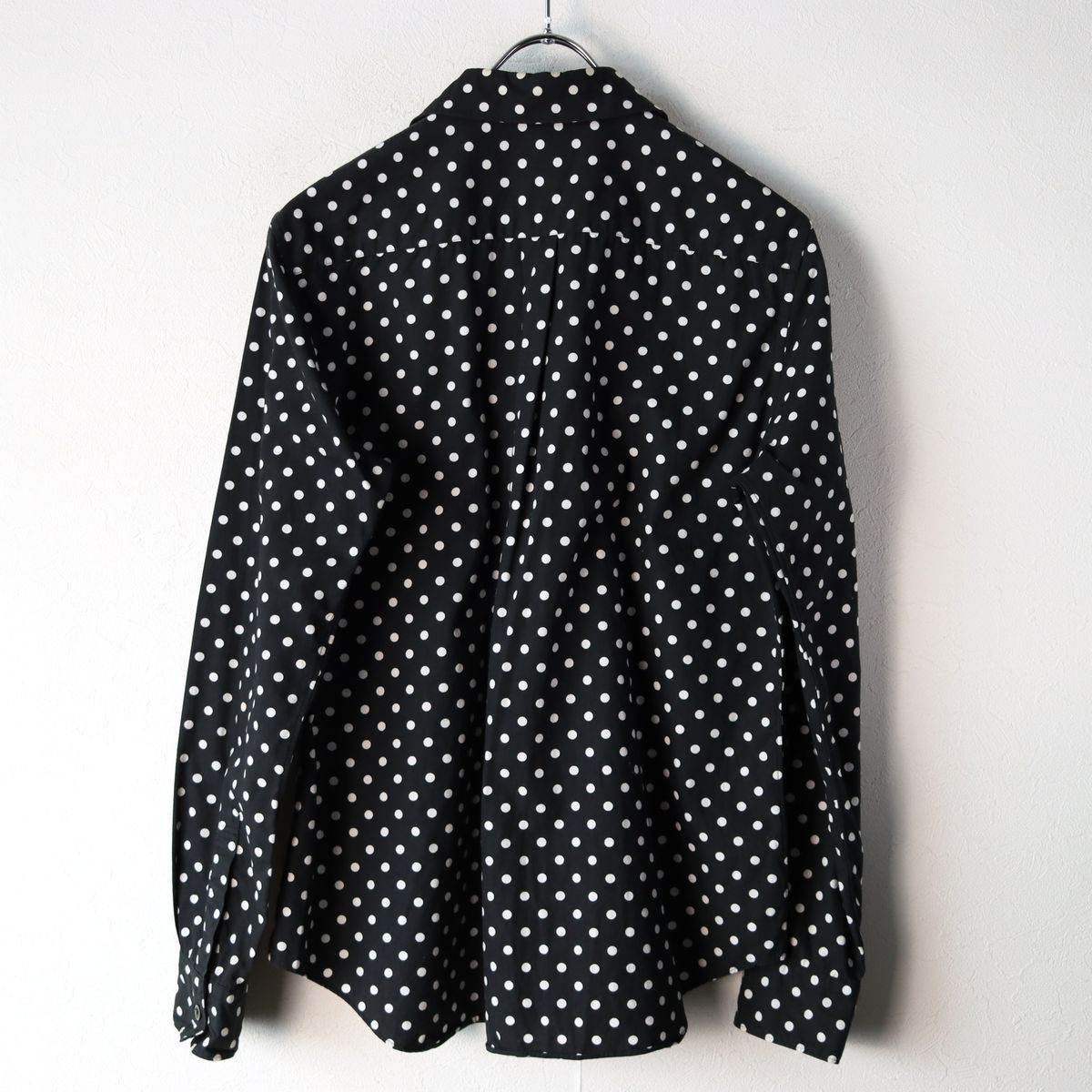 日本製 ブラック コムデギャルソン BLACK COMME des GARCONS ドット柄 水玉 シャツ size M