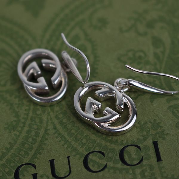 グッチ GUCCI ピアス GGロゴ インターロッキングG シルバー