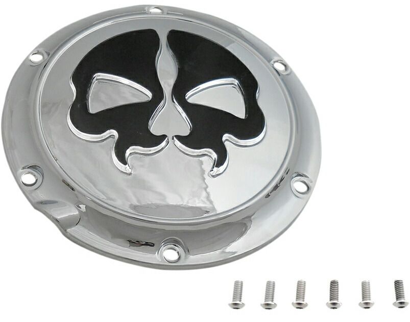 SPLIT SKULL ダービーカバー クローム 2004〜22年スポーツスター