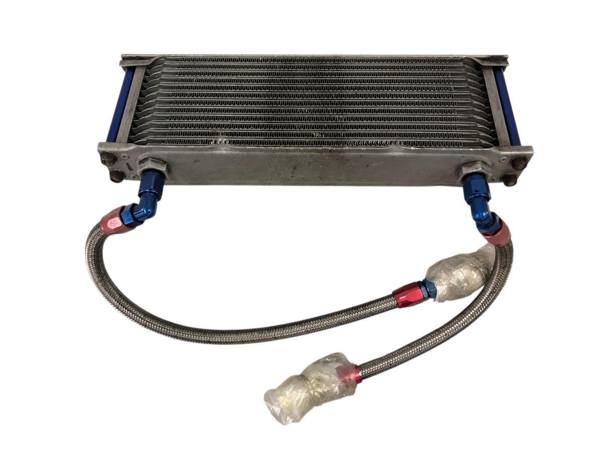 社外 オイルクーラー 13段 サイズ330×125×50ｍｍ ホース長46ｃｍ30ｃｍ 組み換え カスタムにも TOS-M6915
