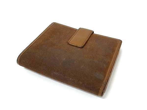 LOEWE ロエベ アナグラム スエード×レザー 二つ折り 財布