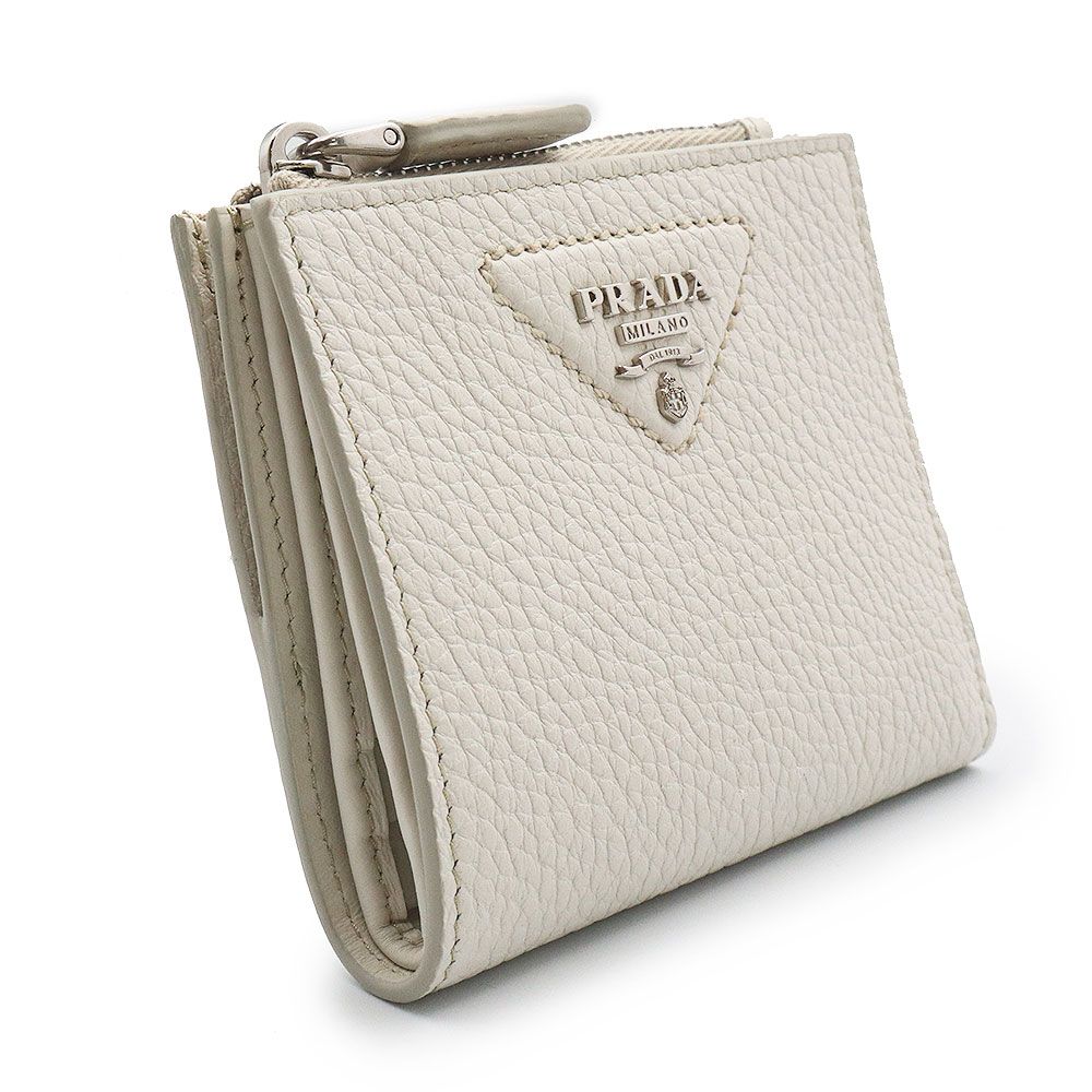 プラダ トライアングル 三角ロゴ 二つ折り財布 ヴィテッロ ダイノ  