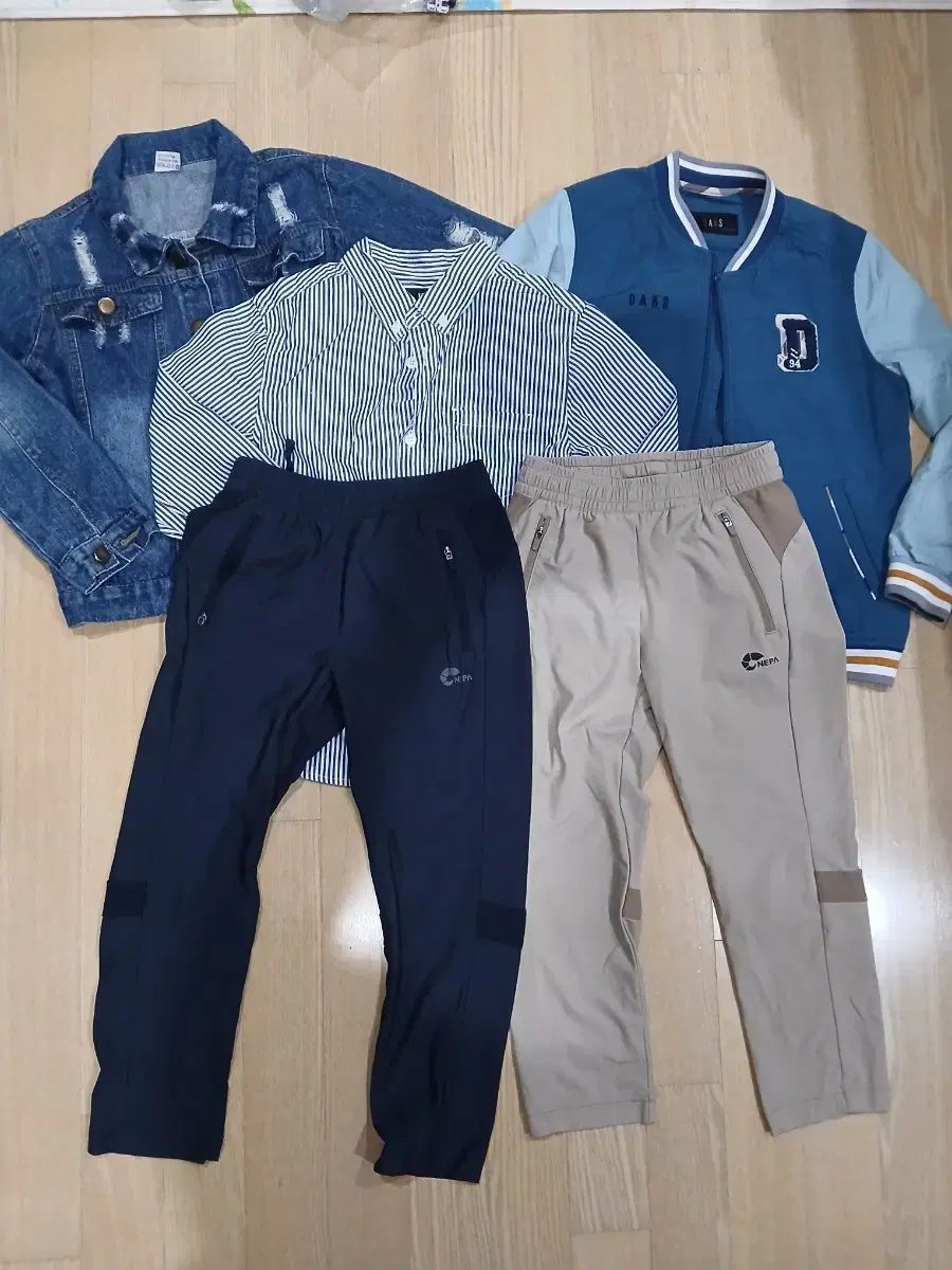 男児 洋服コレクション 130 140 デニムジャケット|シャツ|パンツ