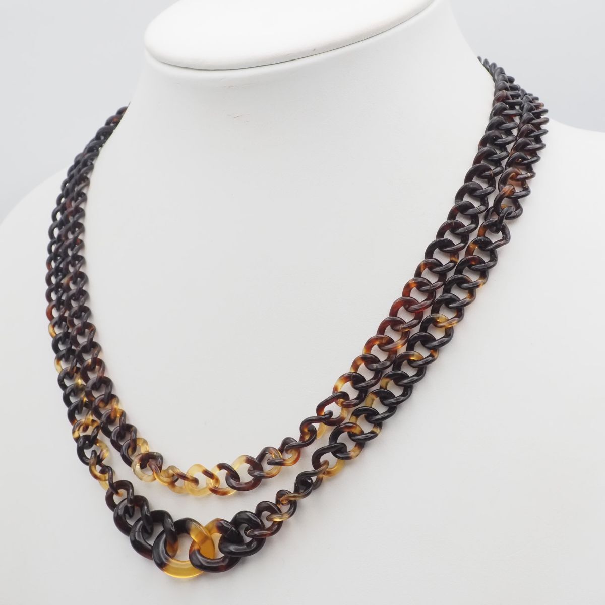 2AD77　鼈甲べっ甲　ネックレス 2AD77 鼈甲べっ甲 ネックレス G773 鼈甲 べっ甲 ネックレス 2連