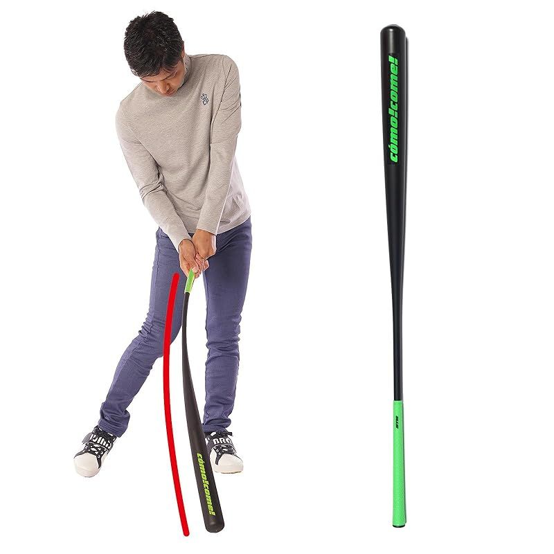 ゴルフ練習器具 しなるバット コモコーメ 素振り バット 飛距離アップ ゴルフバット スイング練習器具 ヘッドスピードアップ 0