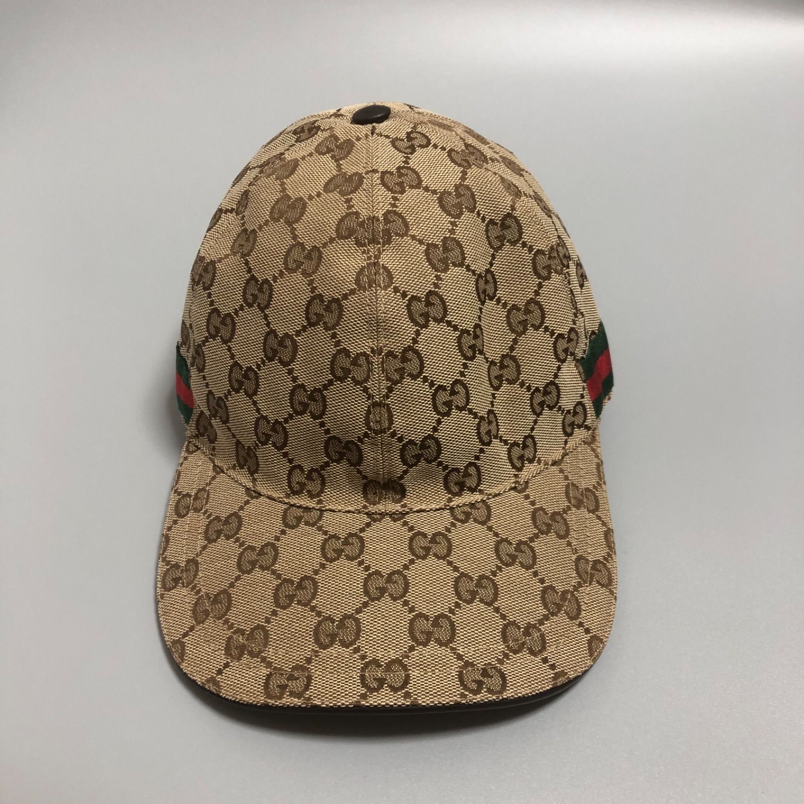 GUCCI グッチ GGキャンバス キャップ 帽子 200035 ウェブライン