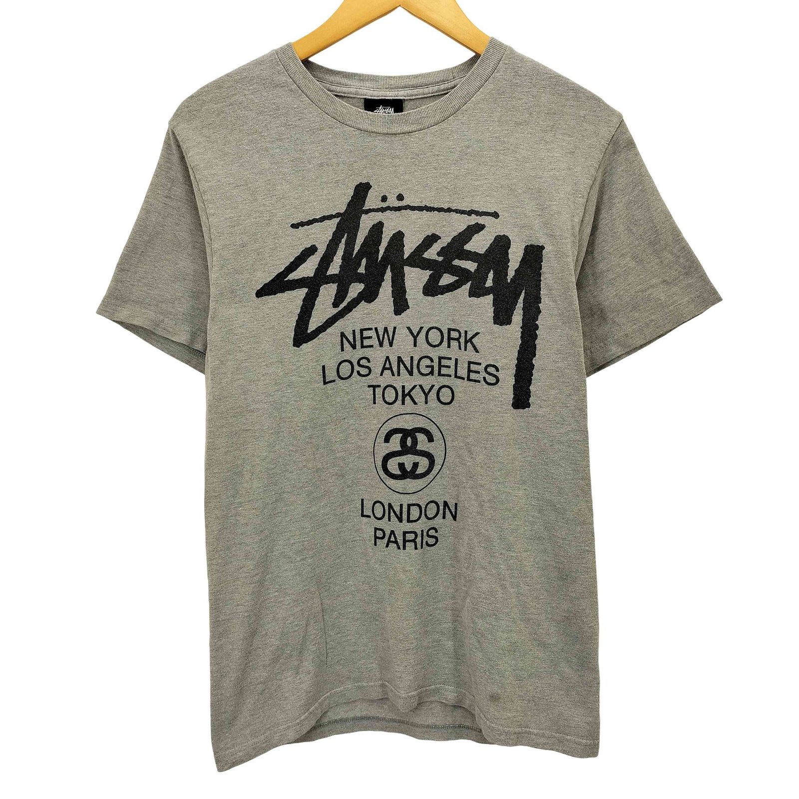 STUSSY WORLD TOUR TEE ステューシー スカル Tシャツ L STUSSY WORLD TOUR TEE ステューシー スカル Tシャツ L