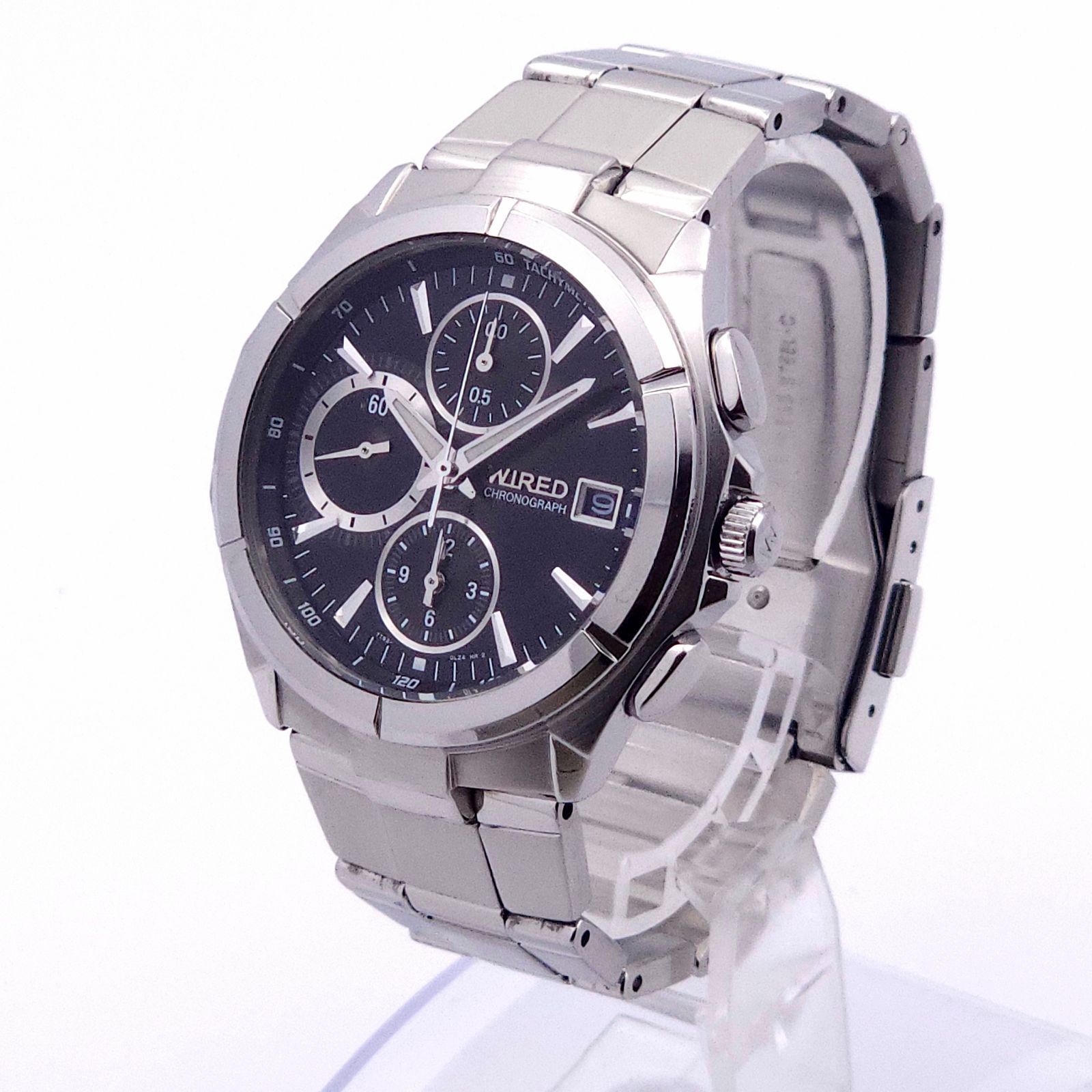 SEIKO セイコー ワイアード クロノグラフ 7T92-0JK0 QZ 動作品