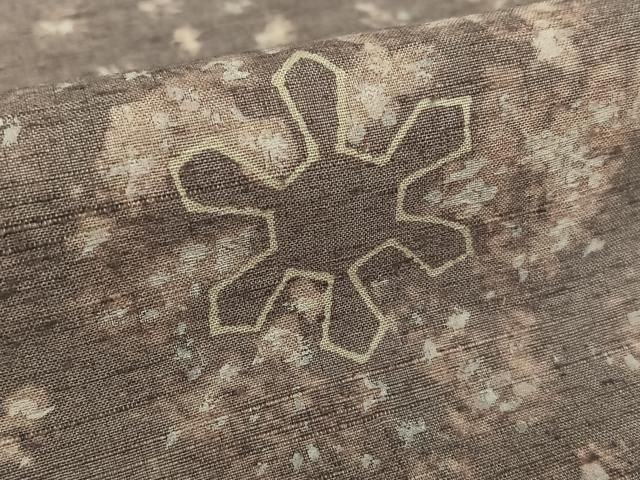 平和屋着物○訪問着 作家物 紬地 雪の結晶 正絹 逸品 AAAW9193zg