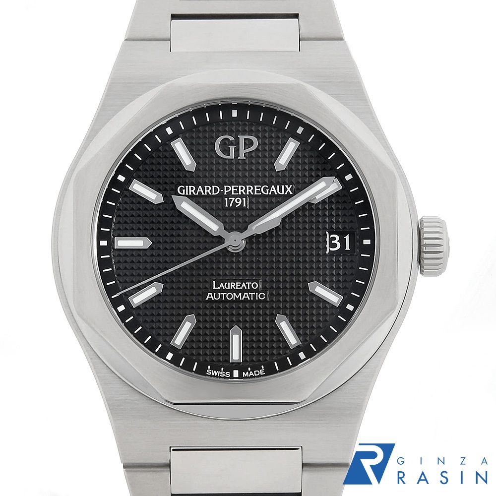 ジラールペルゴ ロレアート 42mm 81010-11-634-11A 中古 メンズ