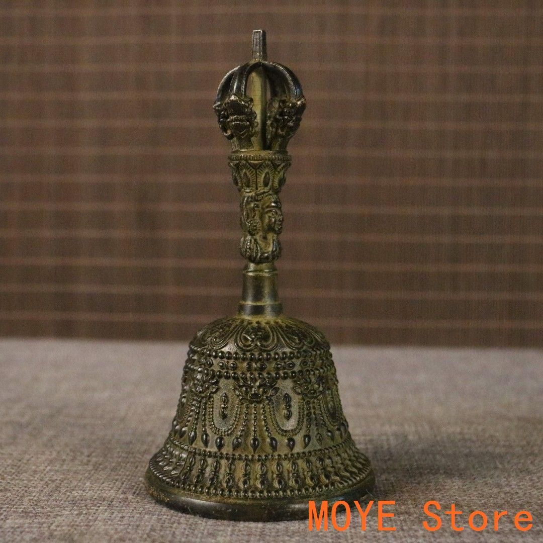 銅器 法器 手揺銅鈴 金剛鈴 風水鈴 工芸品 置物 - メルカリ
