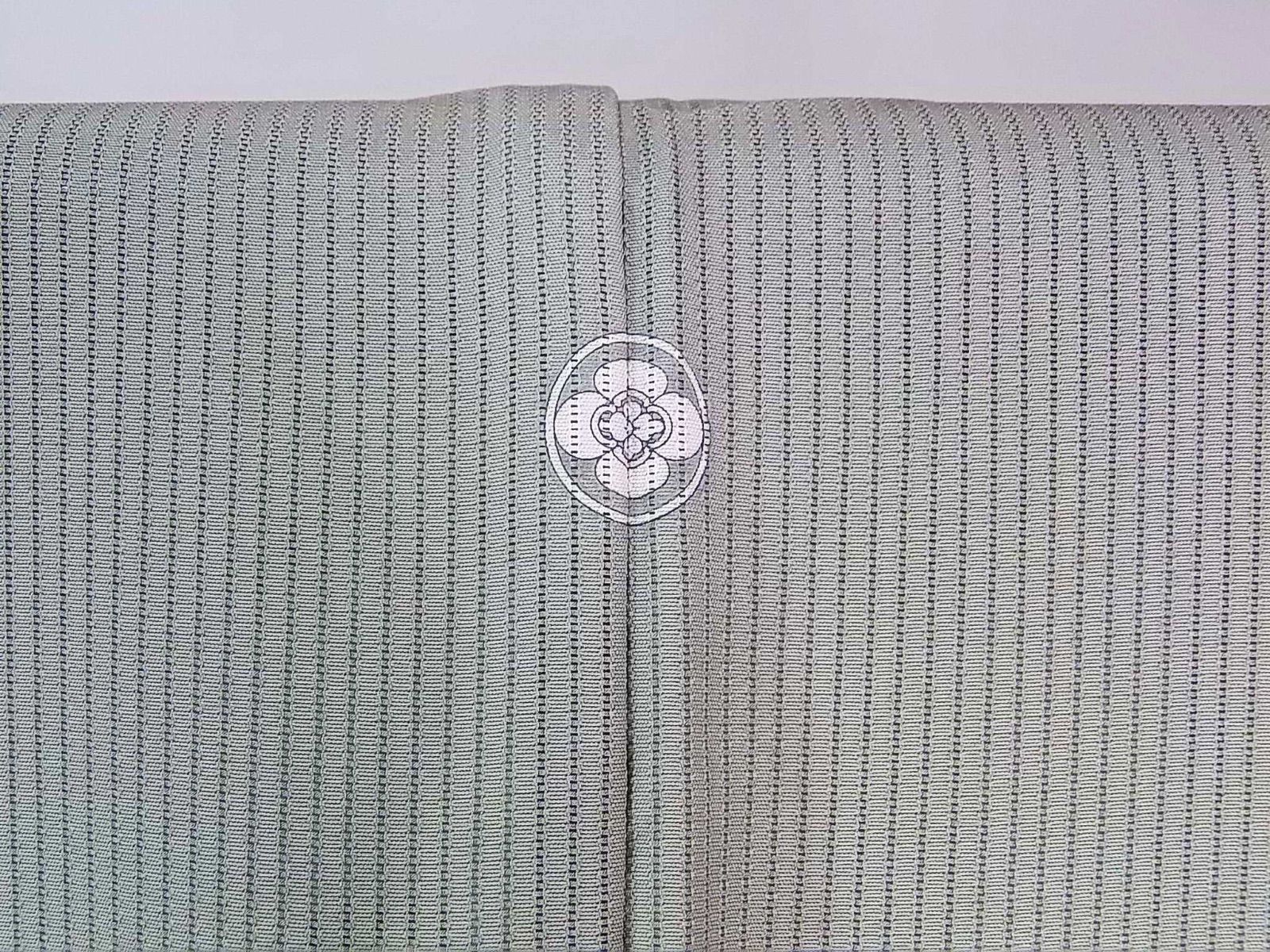 極美品 夏着物 縦絽 色留袖 一つ紋 丸に木瓜紋 茶屋辻文様 正絹