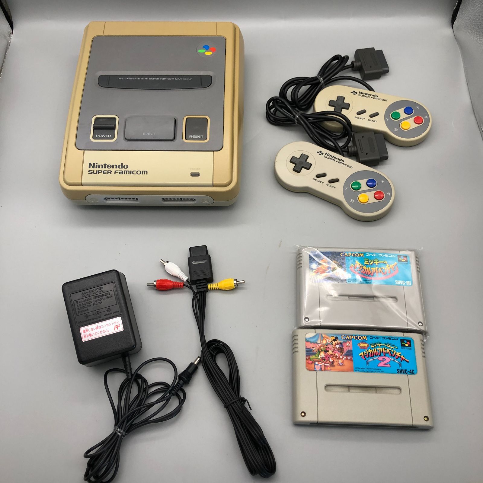 動作確認済】スーパーファミコン 本体 ミッキーのマジカル