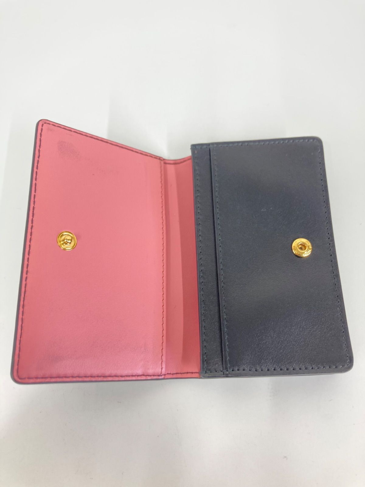 miumiu ミュウミュウ レザー リボン カードケース 名刺入れ 黒 ピンク miumiu ミュウミュウ レザー リボン カードケース 名刺入れ 黒