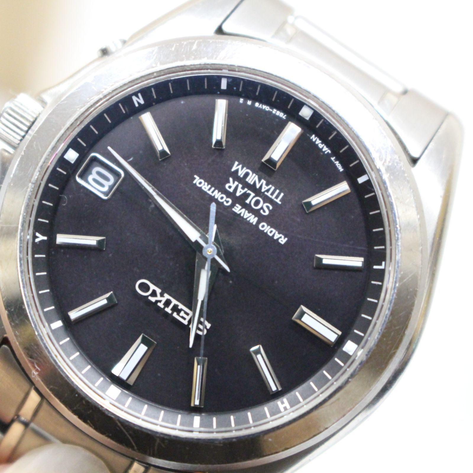 S139)【稼働品/参考6.3万】SEIKO/セイコー スピリット 7B52-0AK0 電波 