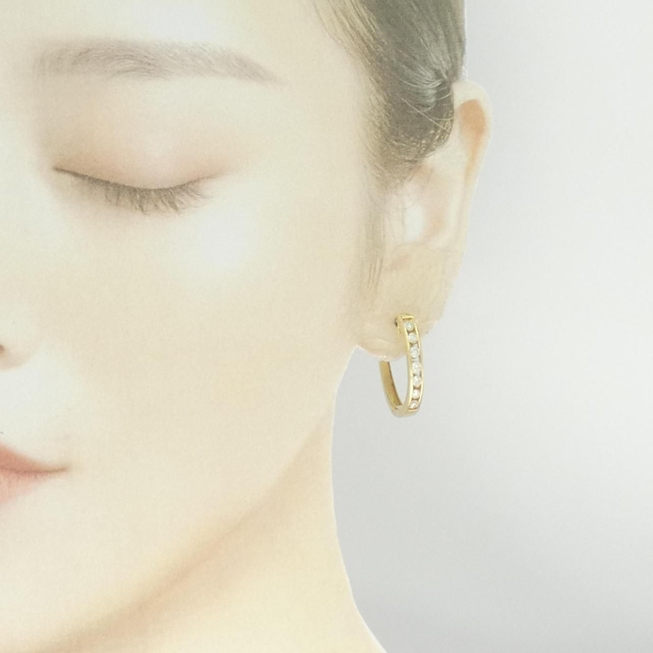 K18YG ダイヤモンド ピアス 1.00CT K18YG ダイヤモンド ピアス 1.00CT