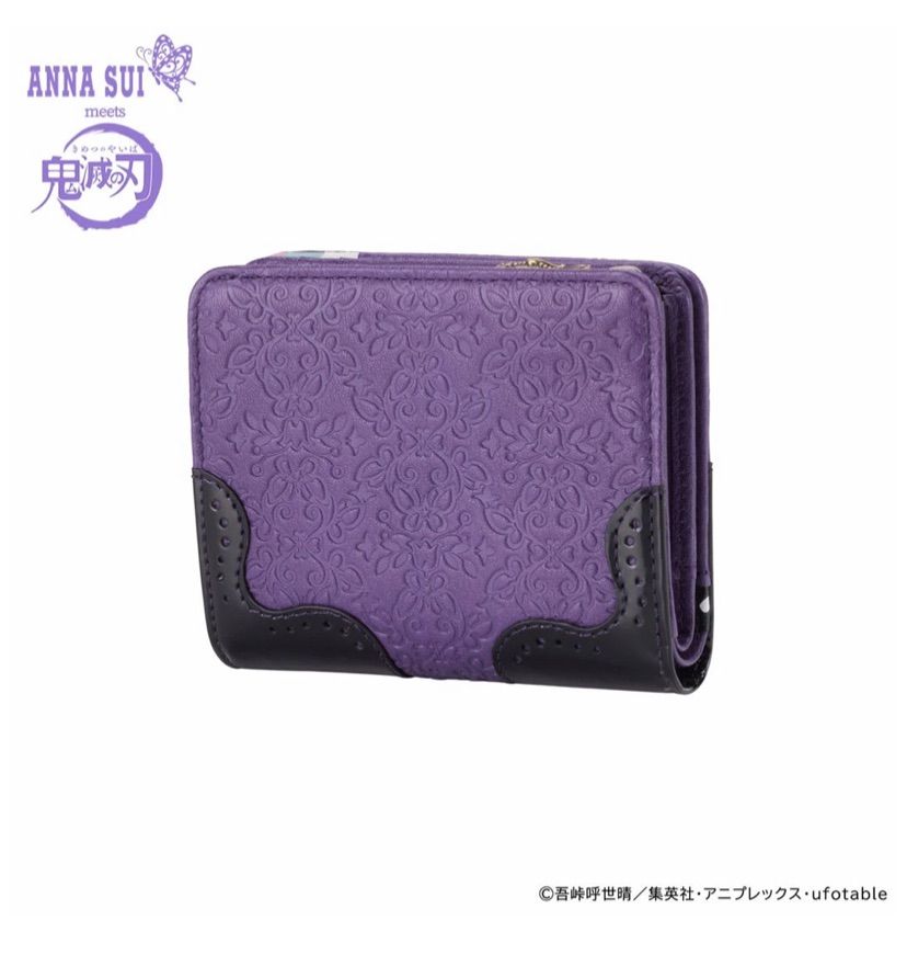 【希少】ANNASUI　鬼滅の刃コラボ　二つ折り財布　胡蝶しのぶ 希少】ANNASUI 鬼滅の刃コラボ 二つ折り財布 胡蝶しのぶ - メルカリ