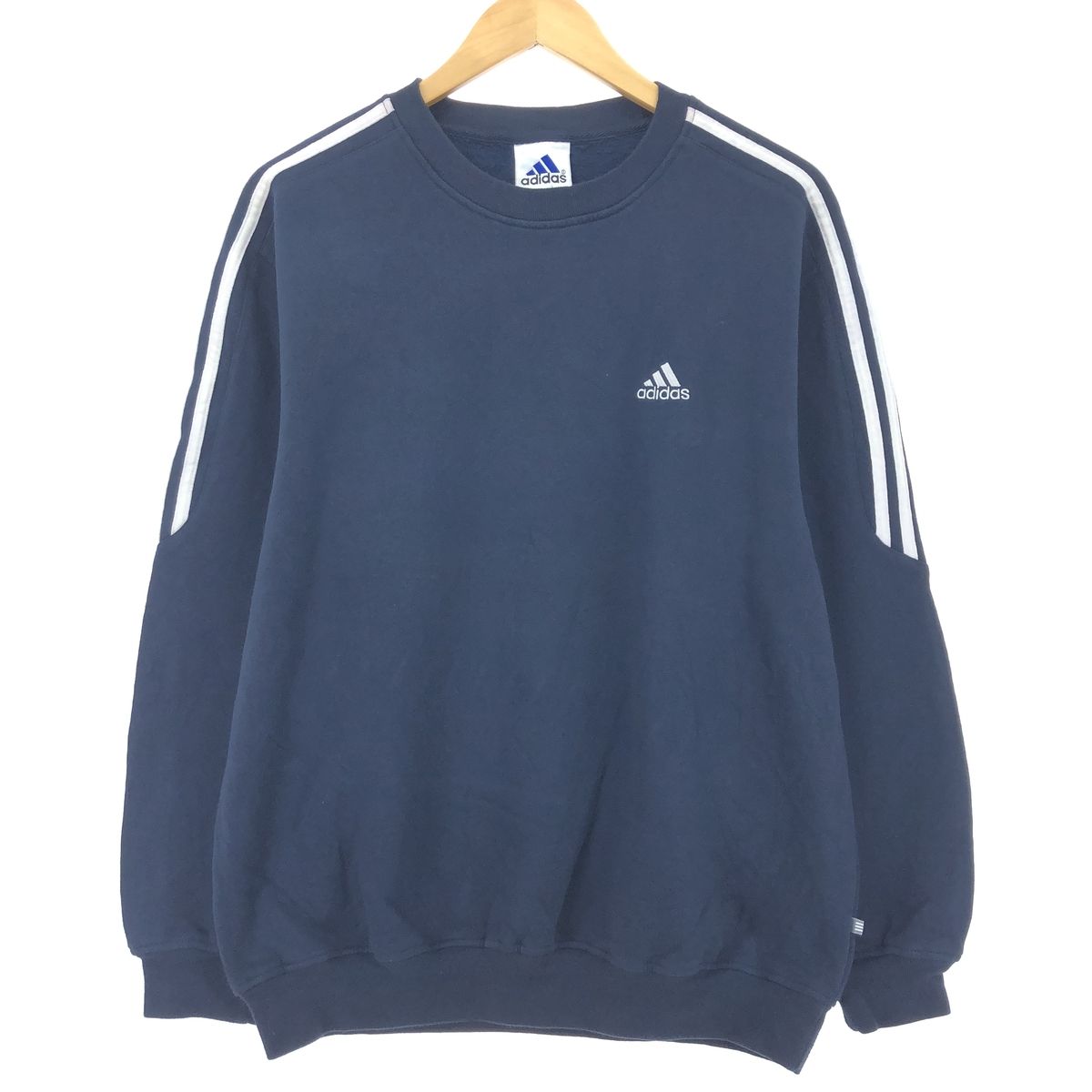 古着 00年代 アディダス adidas スポーツパフォーマンスロゴ ロゴスウェットシャツ トレーナー メンズL/eaa444122