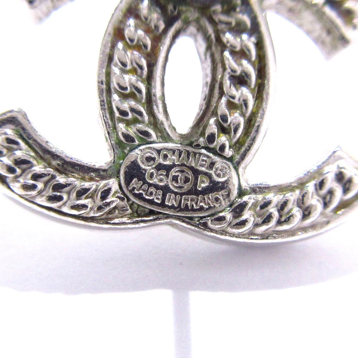 CHANEL　シャネル　ココマーク　シルバー　ピアス　13255 シャネル ピアス CHANEL EARRING AB7014 ココマーク メタル