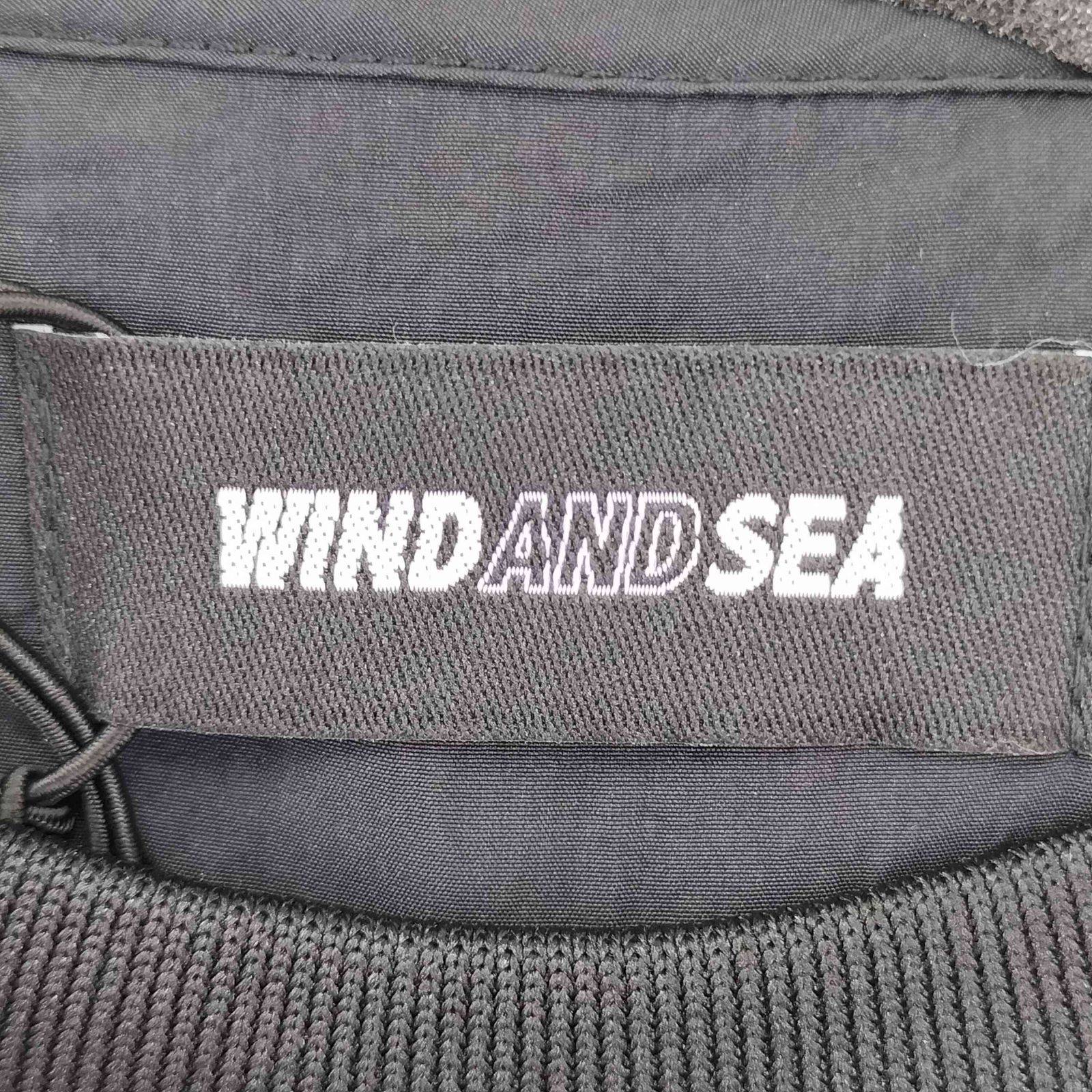 ウィンダンシー WIND AND SEA REFLECTIVE PIPING TRACK S/S TOP メンズ