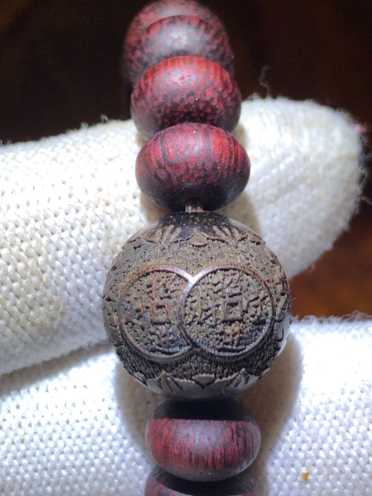 密結紅奇楠そろばん珠、彫刻虎皮沈香0894 - メルカリ